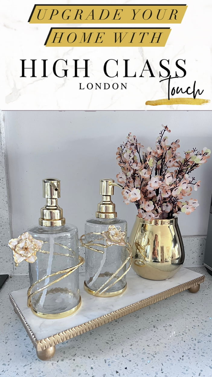 Small Gold Bud Flower Vase