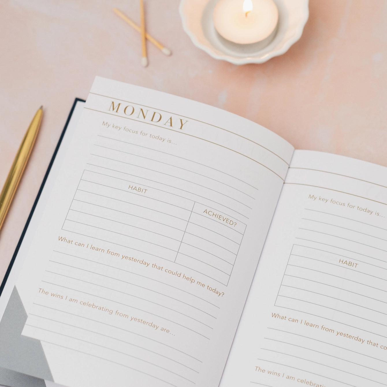 Stationary Journals - Gratitude, Self Care & Self Improvement