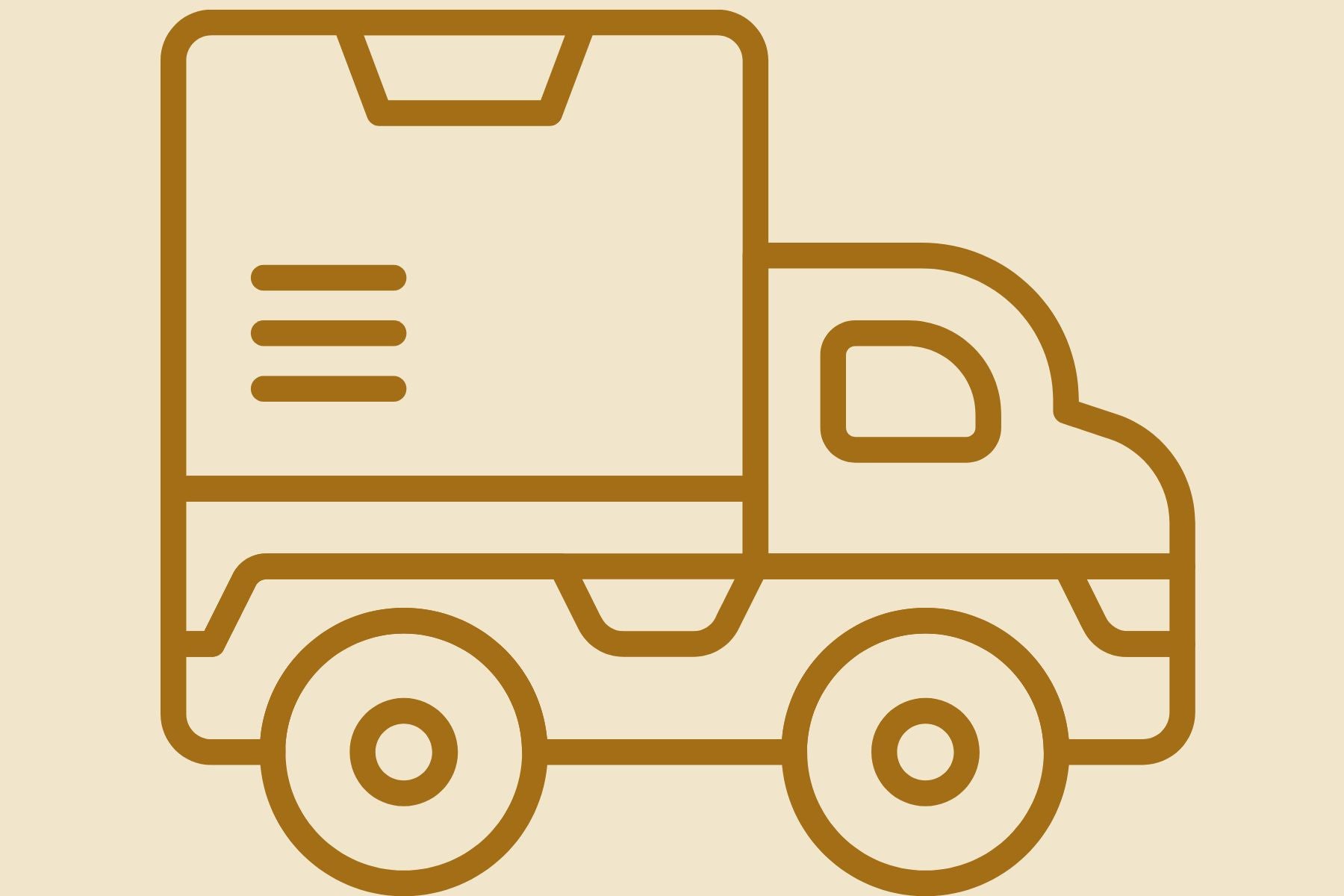 Shipping truck infographic