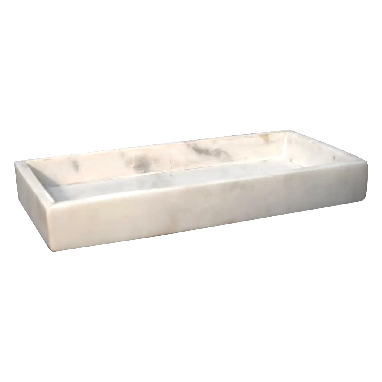 Solid Marble with Brass Inlay 5-piece Bathroom Set