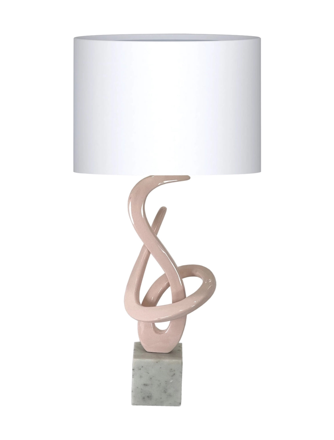 Gold Swirl Table Lamp - Marble Base
