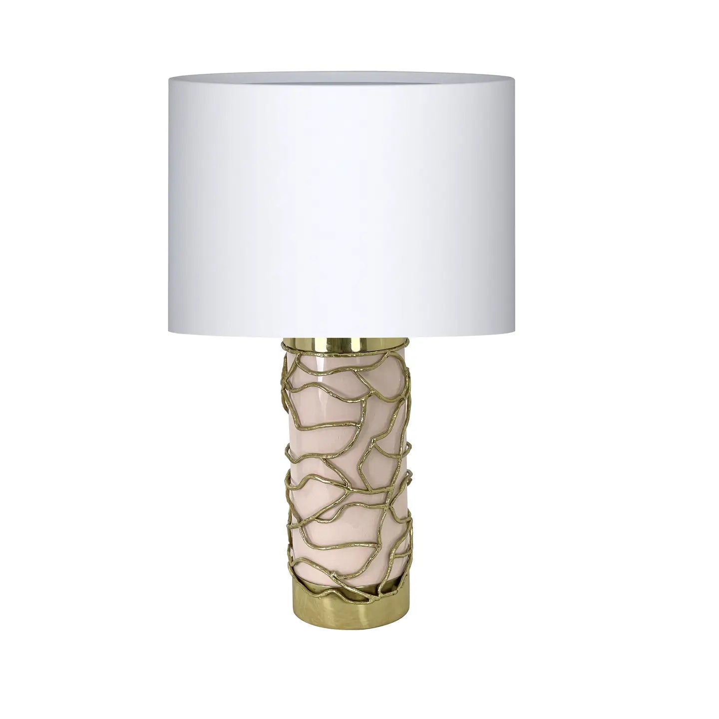 Gold Swirl Table Lamp - Marble Base