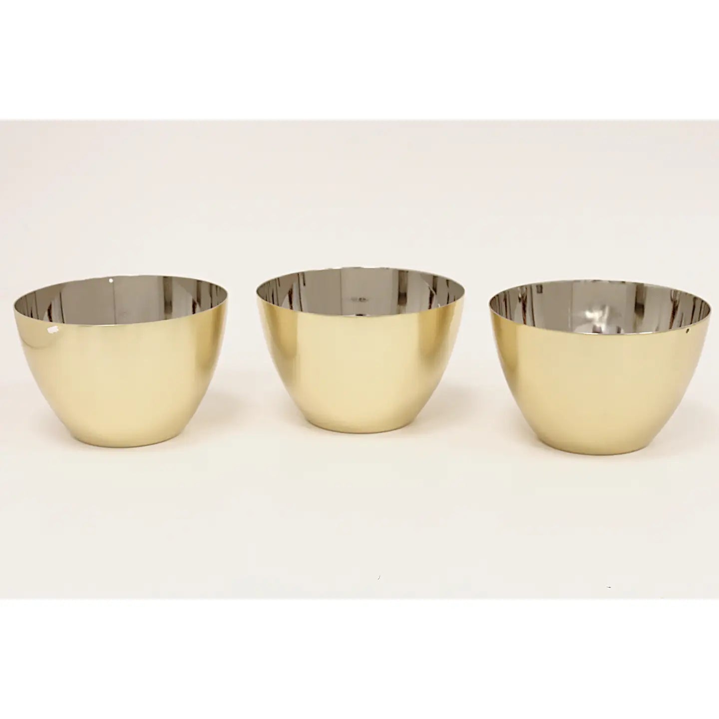 Gold 3 Bowl Relish Dish On Tray with Ball Legs
