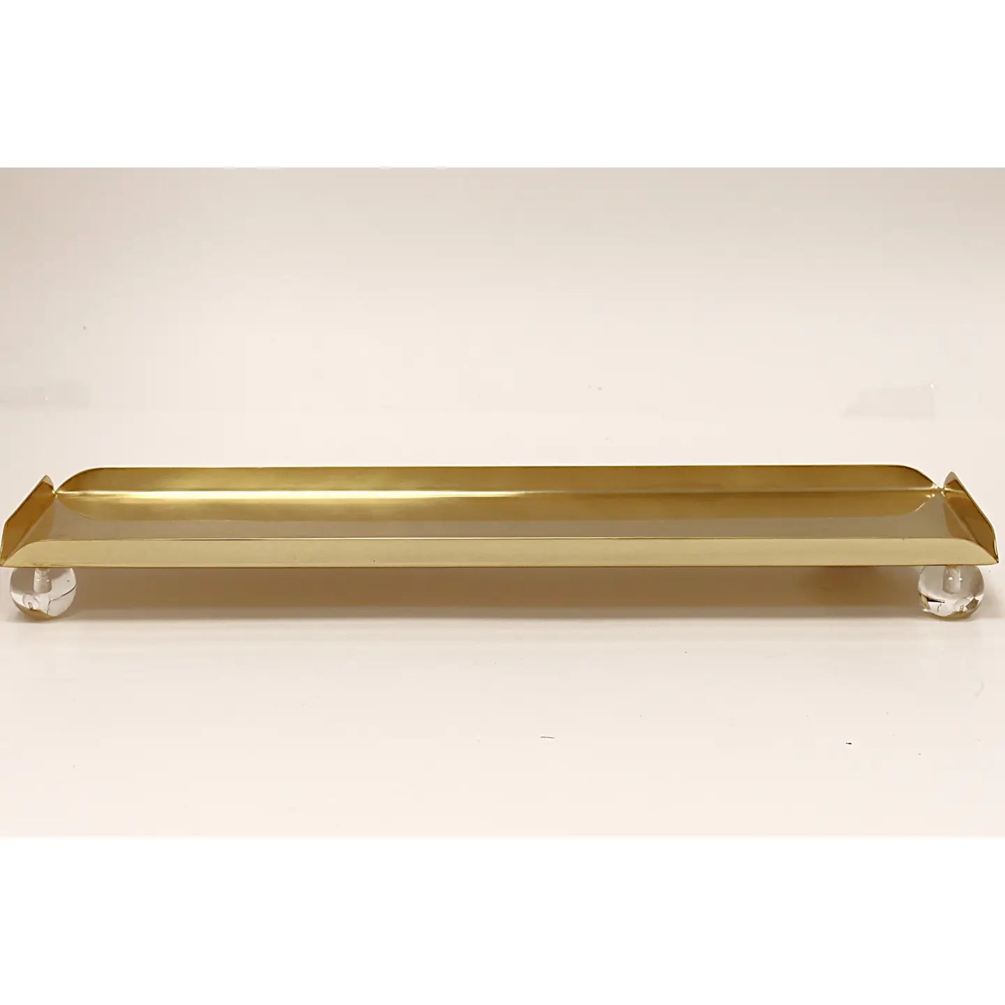 Gold 3 Bowl Relish Dish On Tray with Ball Legs