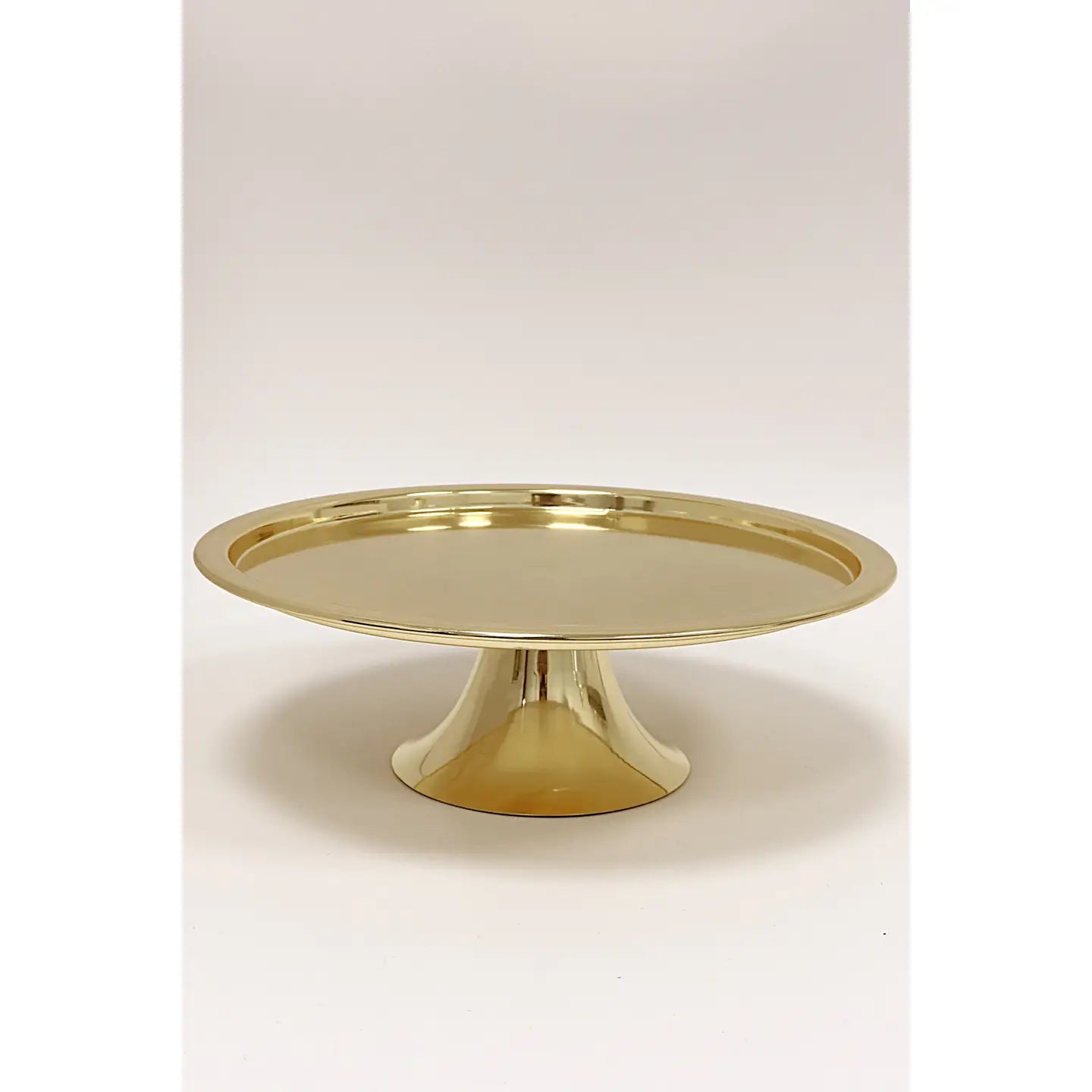 Cake Dome Gold with Clear Ball Knob - 11"