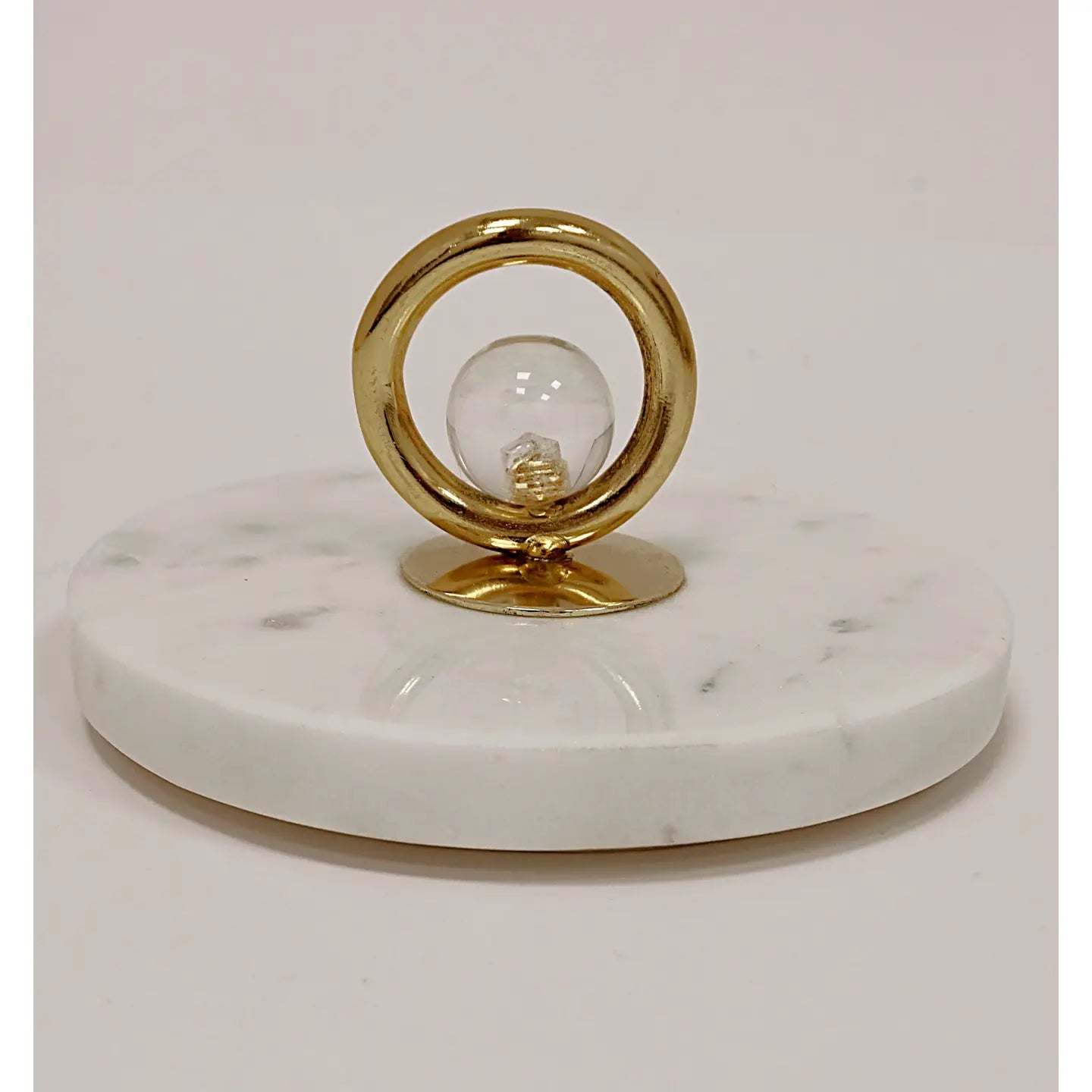 Glass Jar with Marble Lid and Clear Ball Knob (3 Sizes)-High Class Touch