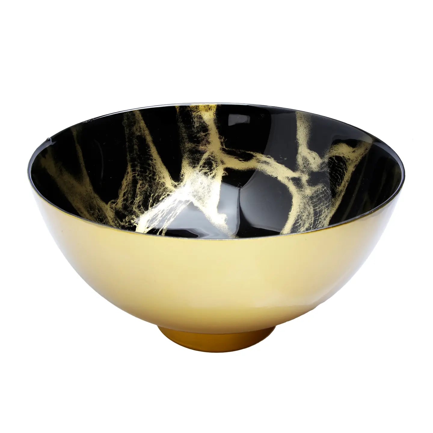 Black and Gold Dinner Set Dinnerware Sets High Class Touch - Home Decor Footed Bowl