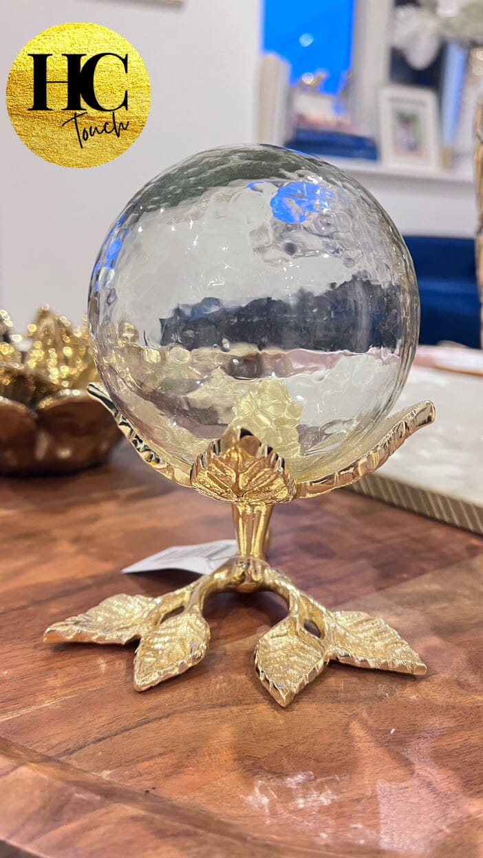 Decorative Centerpiece with Clear Ball Design High Class Touch - Home Decor