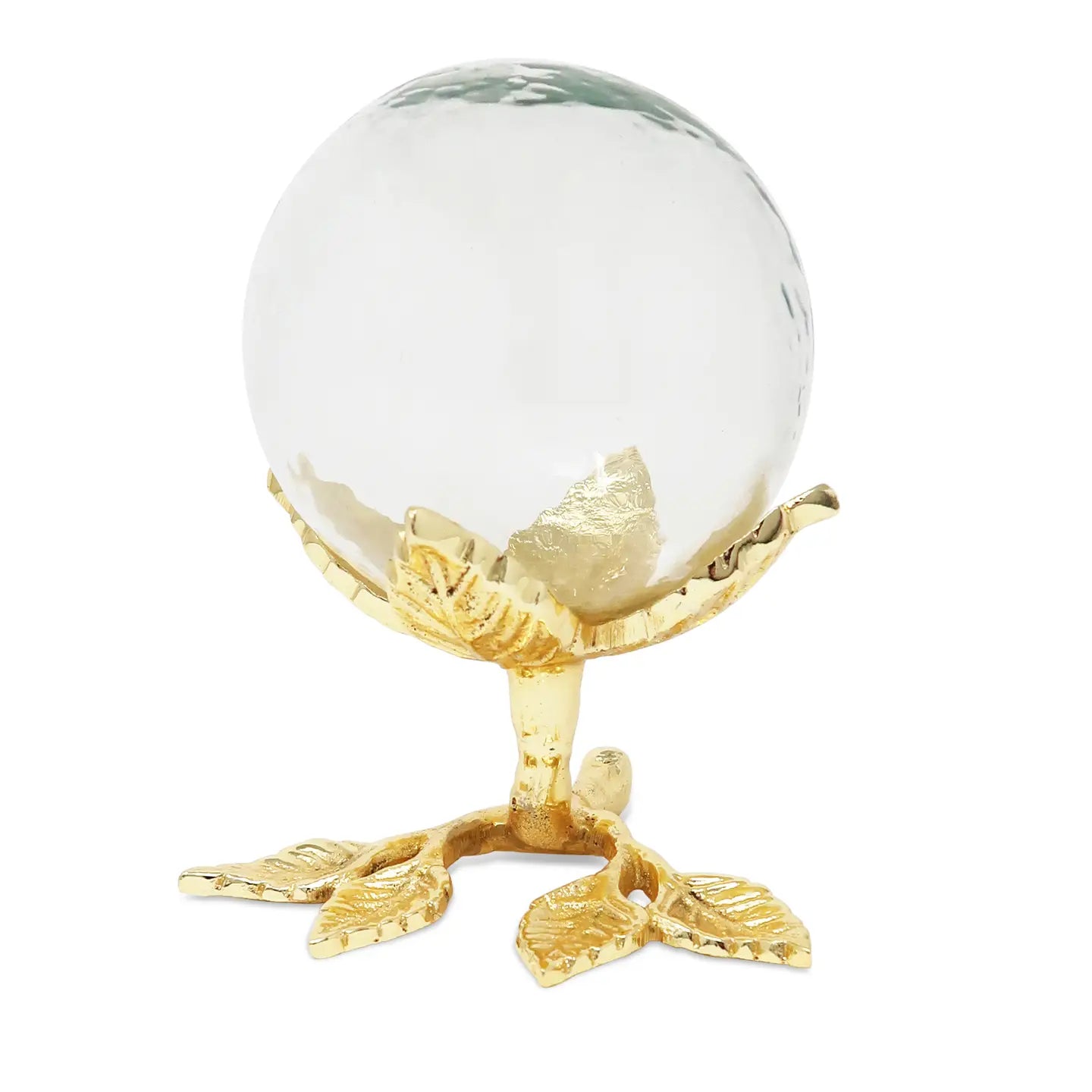Decorative Centerpiece with Clear Ball Design High Class Touch - Home Decor Gold