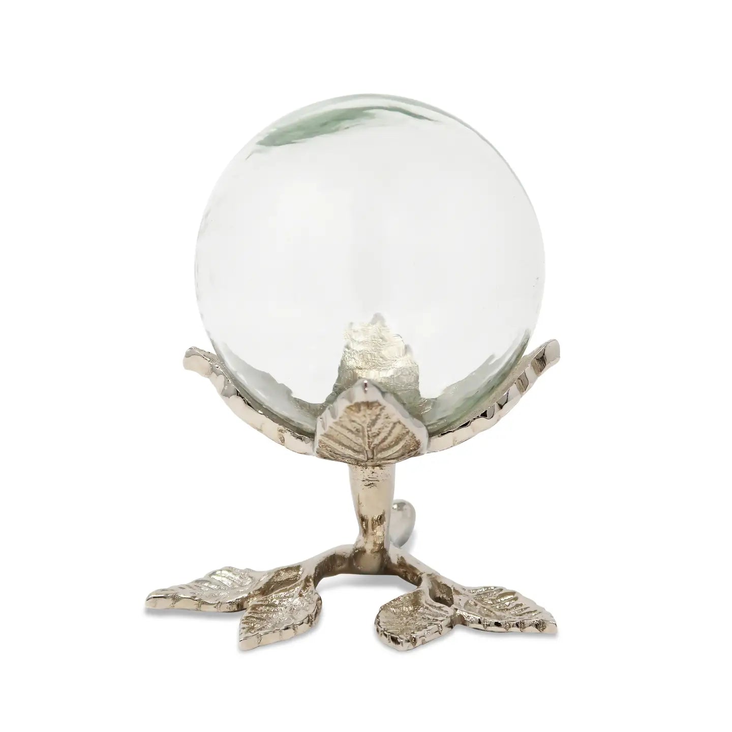 Decorative Centerpiece with Clear Ball Design High Class Touch - Home Decor Silver