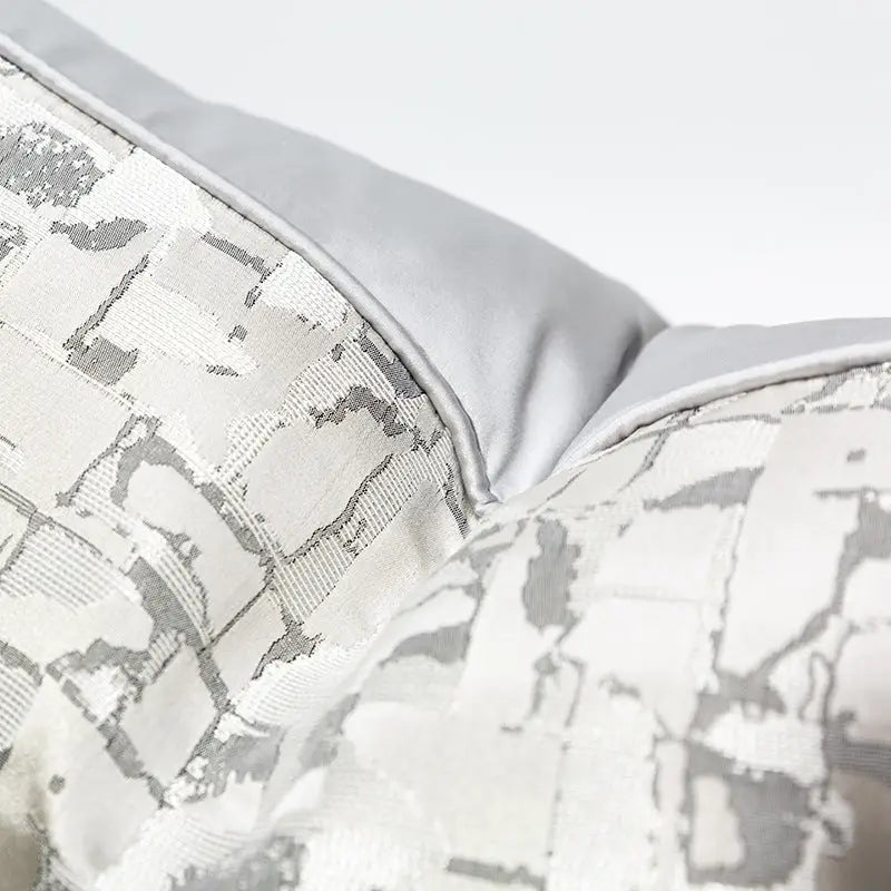 Geometric Silver Pillows Cover Cushions & Pillows High Class Touch - Home Decor