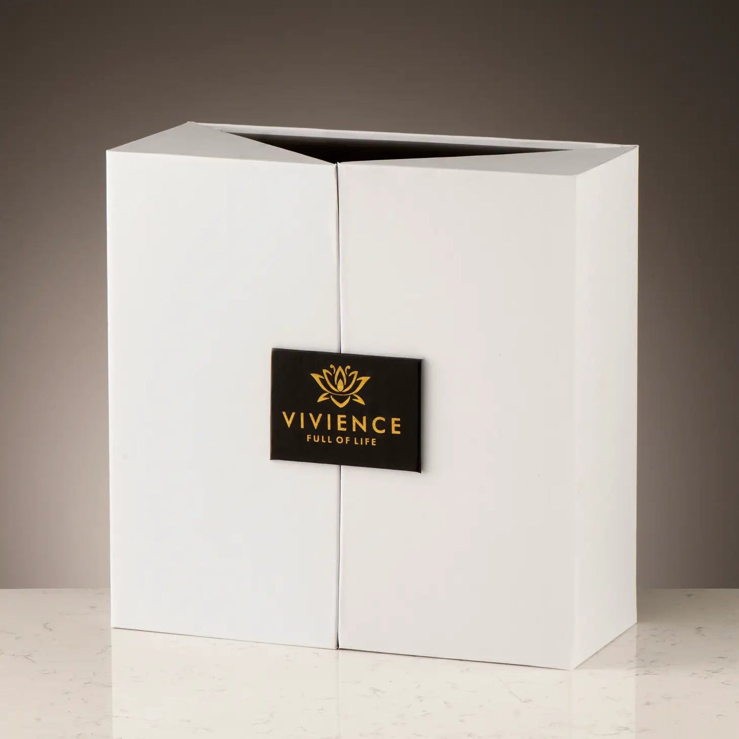 Gold Bottle Diffuser with White Flower, "Iris & Rose" Diffuser High Class Touch - Home Decor