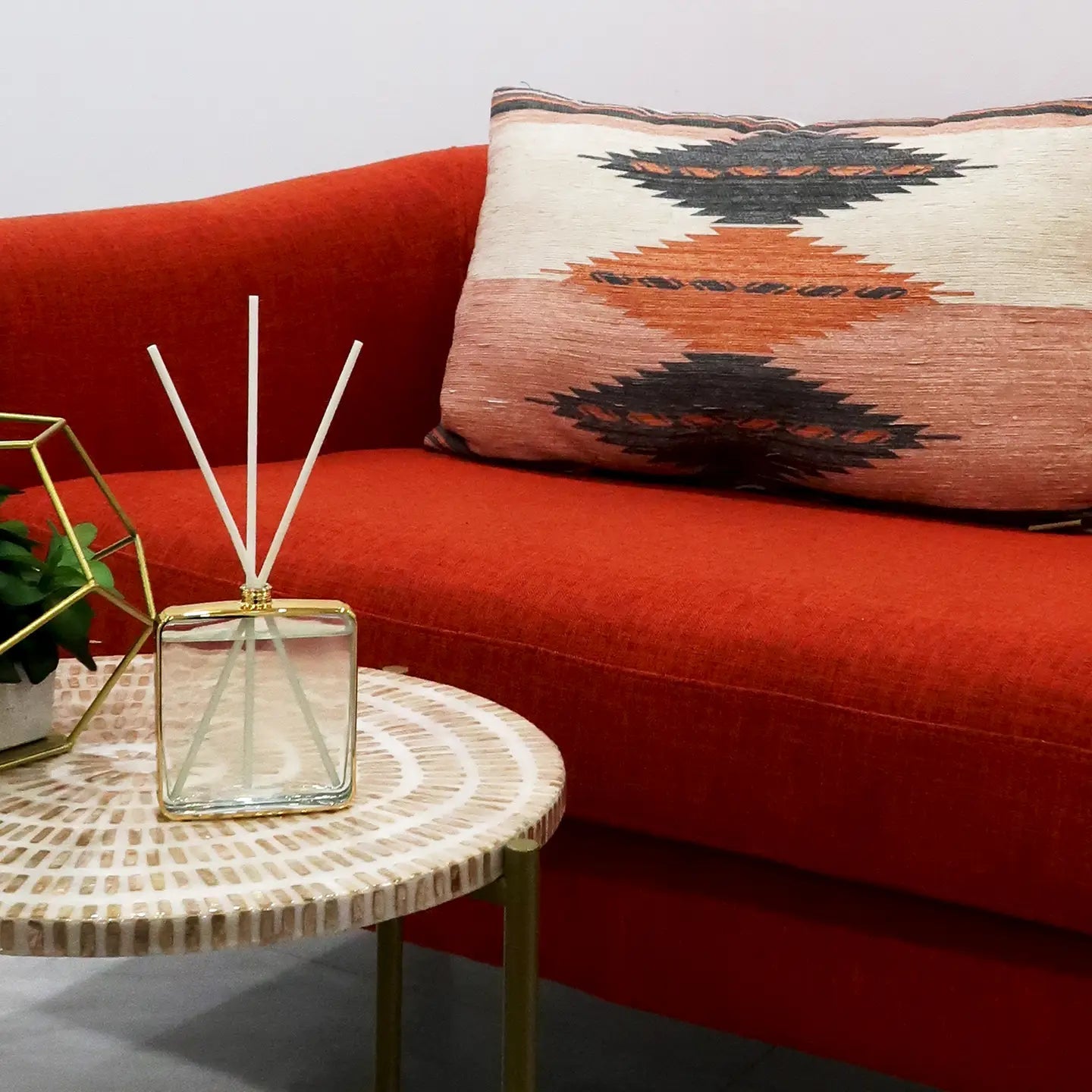 Gold Framed Square Shaped Diffuser Diffuser High Class Touch - Home Decor