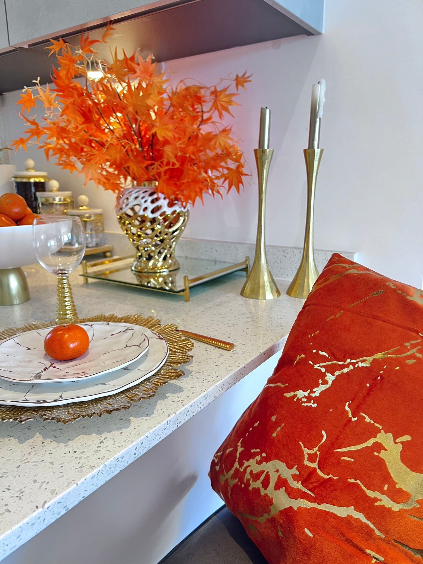 Gold Marble Pattern Design Velvet Cushion Covers Cushions & Pillows High Class Touch - Home Decor