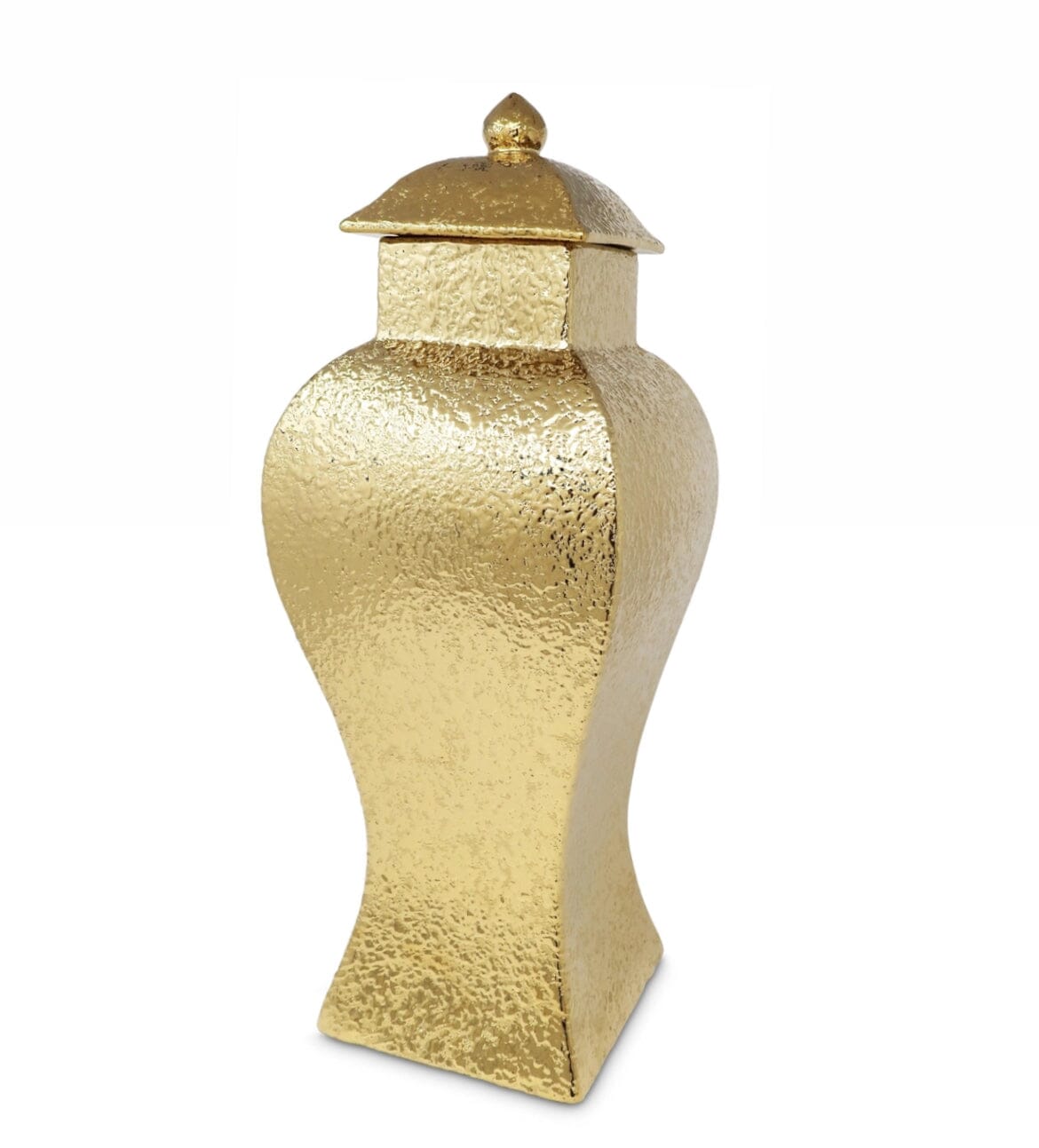 Hammered Gold Ginger Jar GingerJar High Class Touch - Home Decor