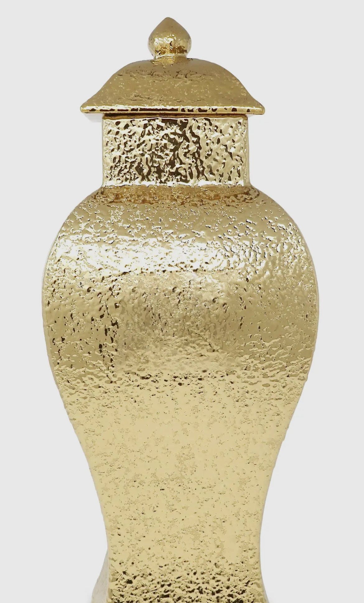 Hammered Gold Ginger Jar GingerJar High Class Touch - Home Decor