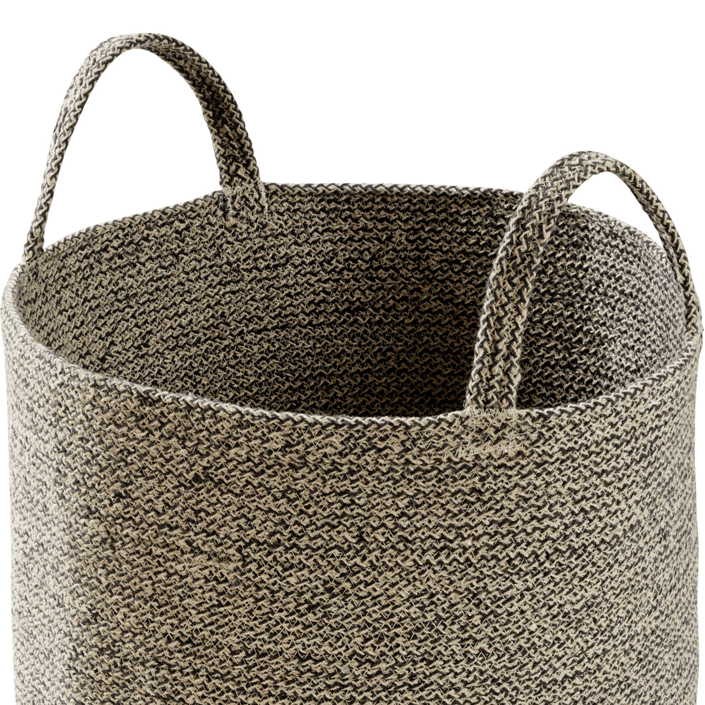 Large Woven Cotton Laundry Basket