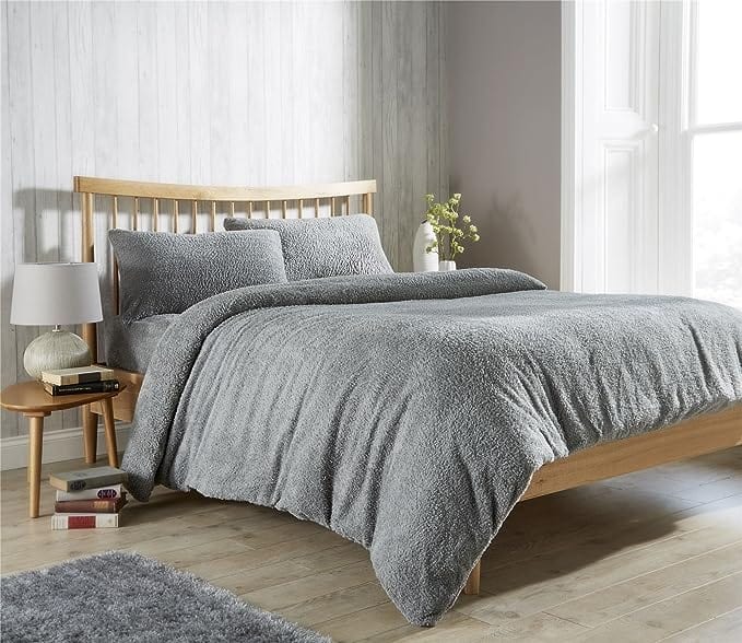 Super Soft Plush Teddy Fleece Duvet Cover Set