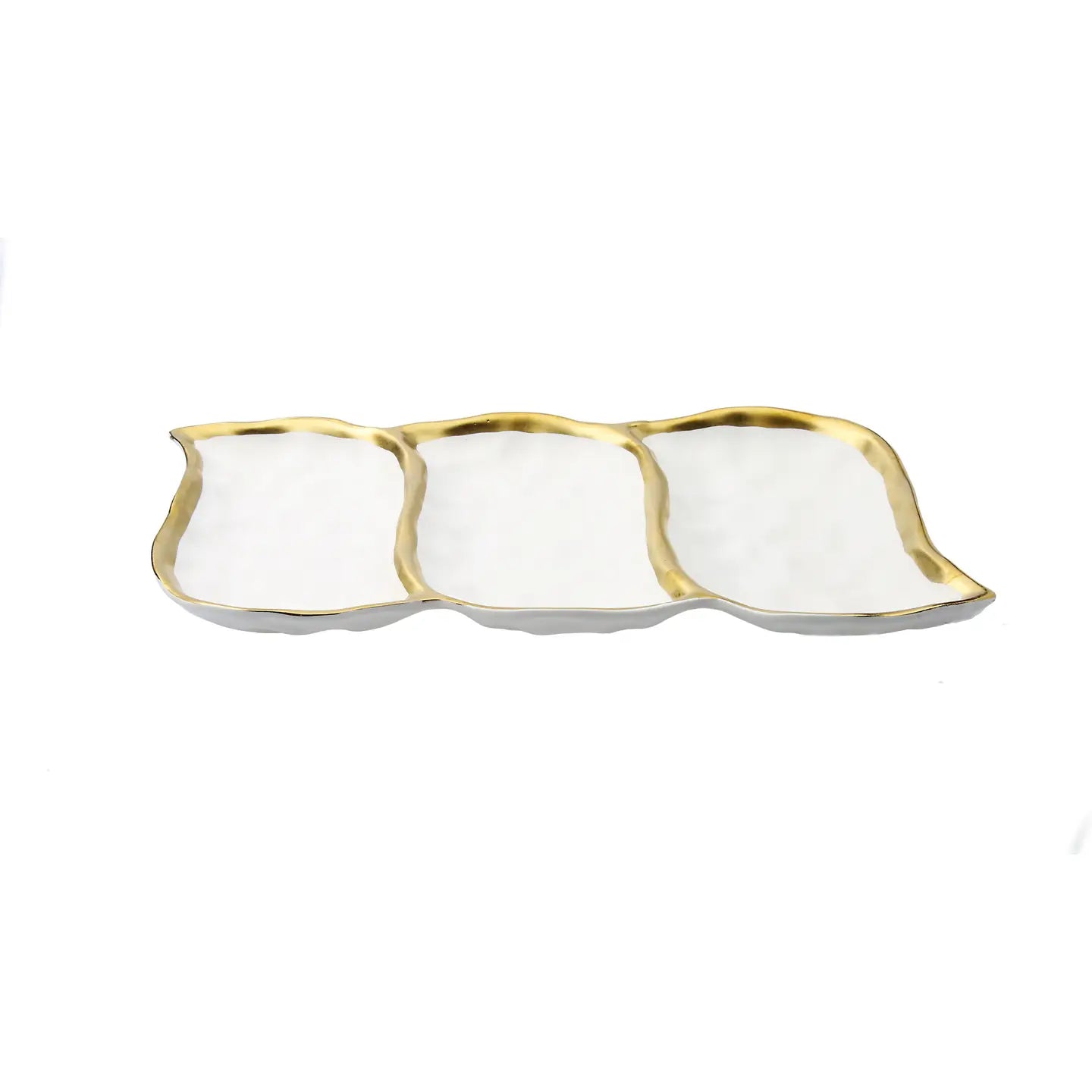 Porcelain White Relish Dish Serving Bowls High Class Touch - Home Decor