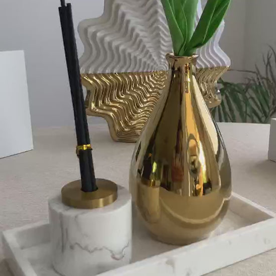 marble reed diffuser for bathroom