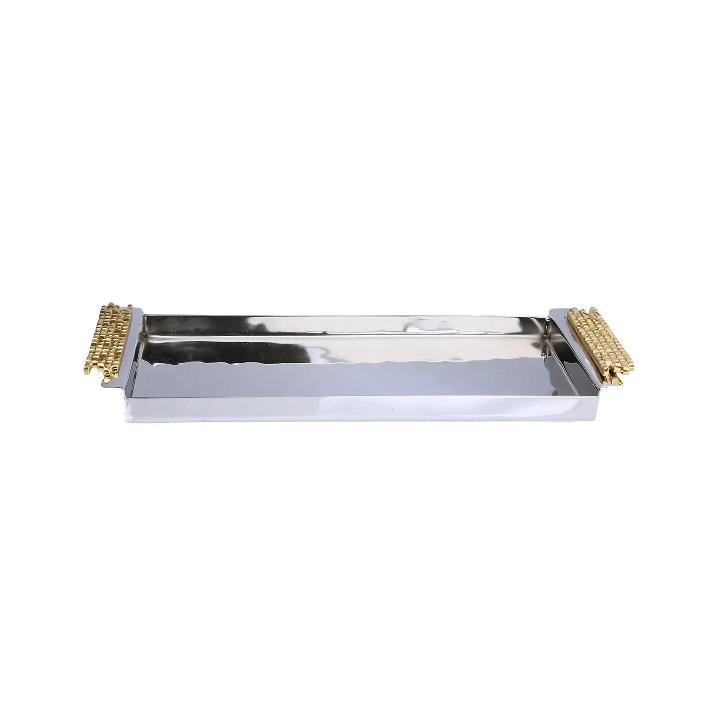Rectangular Tray Mosaic Handles - Gold/ Nickel Decorative Trays High Class Touch - Home Decor