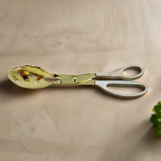 gold kitchen serving tongs