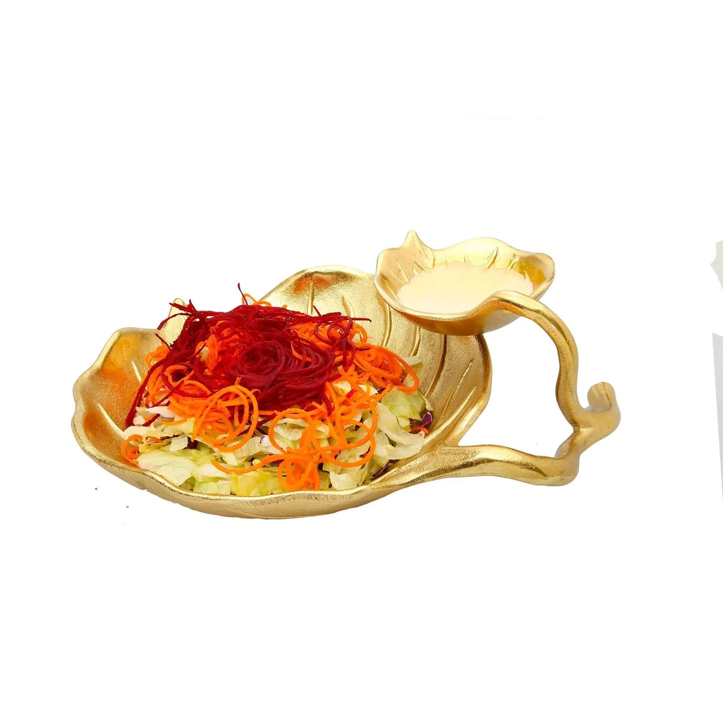 2 Tier Gold Relish Dish Decorative Plates High Class Touch - Home Decor
