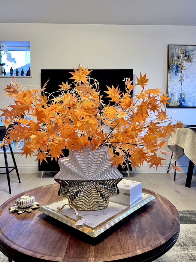 Autumn Maple Leaf bouquet of Faux Plants Artificial Flora High Class Touch - Home Decor