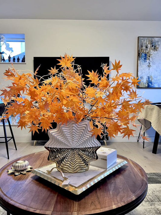 Autumn Maple Leaf bouquet of Faux Plants Artificial Flora High Class Touch - Home Decor 