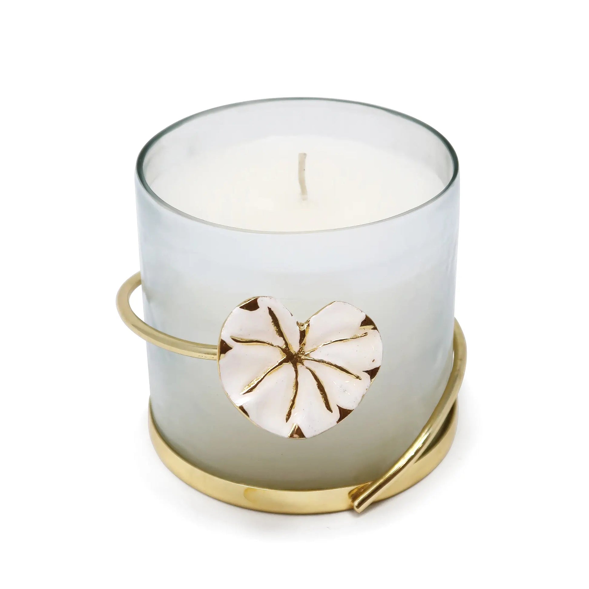 Candle Holder with Lotus Design Candle Holders High Class Touch - Home Decor 