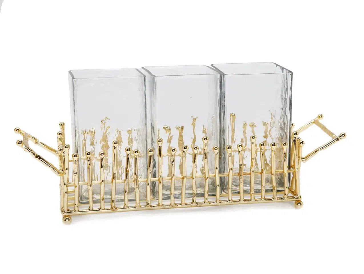 Cutlery Holder with Gold Symmetrical Design Cutlery holder High Class Touch - Home Decor 