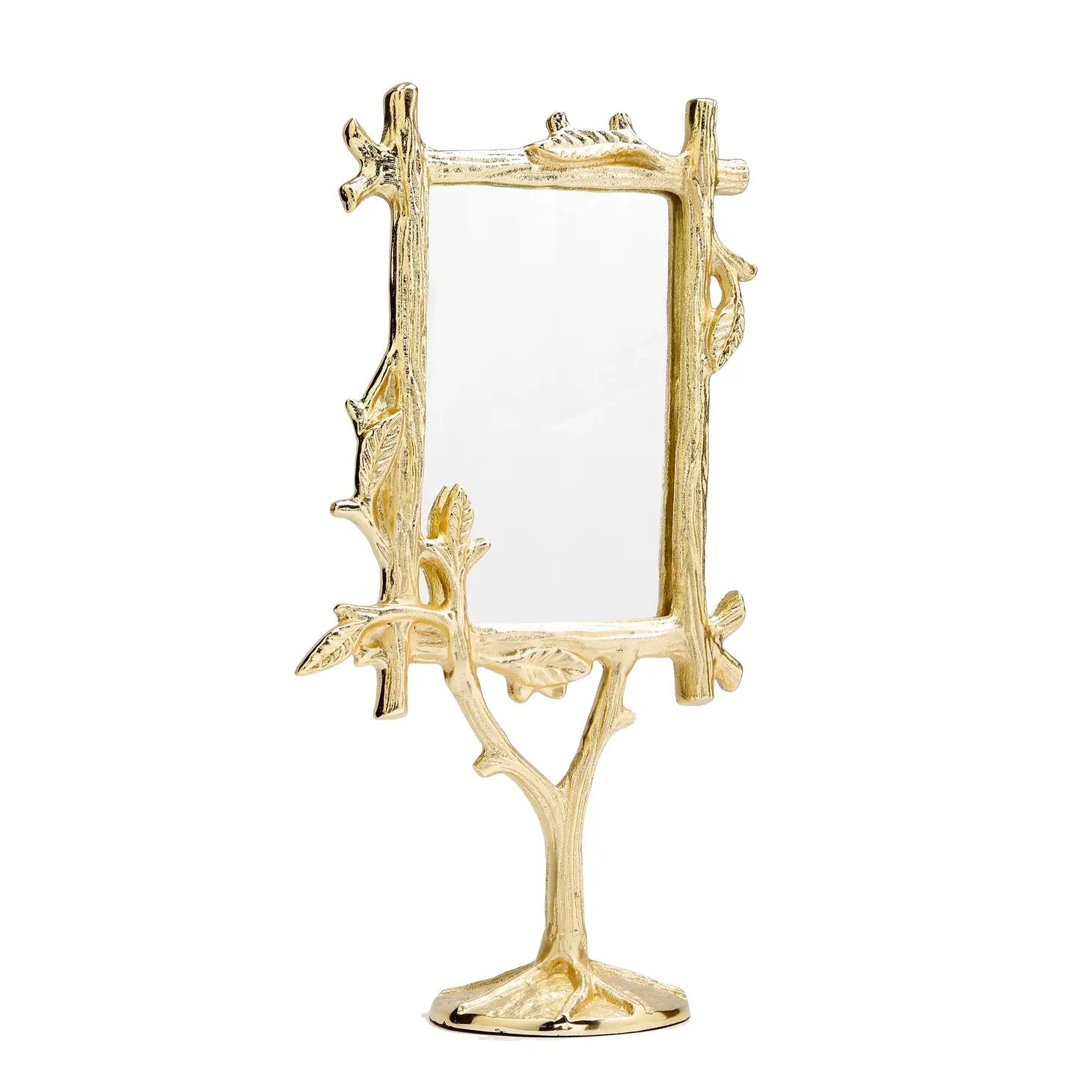 Gold Branch Design Table Mirror Face Mirror High Class Touch - Home Decor