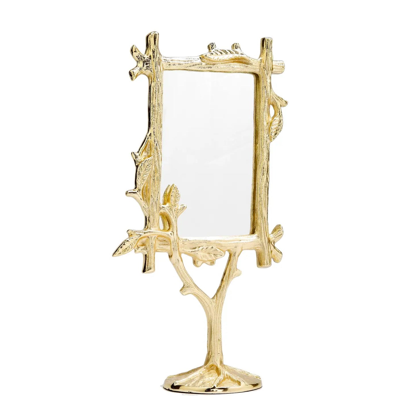 Gold Branch Design Table Mirror Face Mirror High Class Touch - Home Decor 