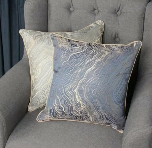Gold Jackard Silk Cushion Cover Cushions & Pillows High Class Touch - Home Decor 