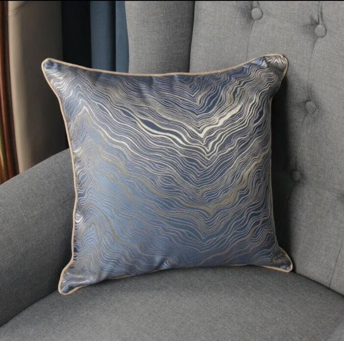 Gold Jackard Silk Cushion Cover Cushions & Pillows High Class Touch - Home Decor 