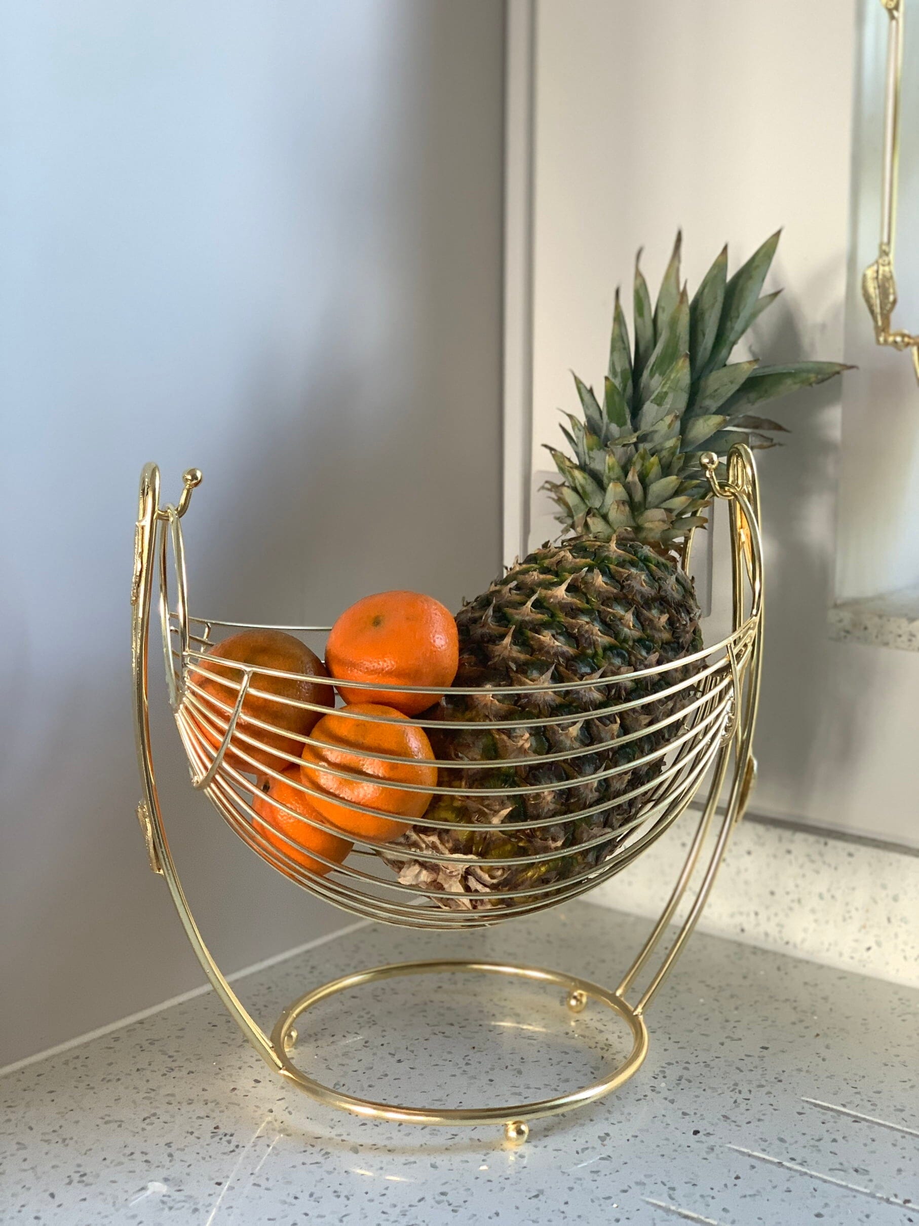 Gold Wire Decorative Basket Vases High Class Touch - Home Decor