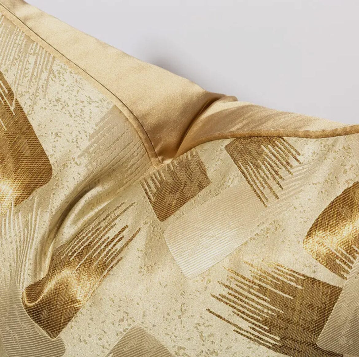 Golden Brush Accent Pillow Cover Cushions & Pillows High Class Touch - Home Decor