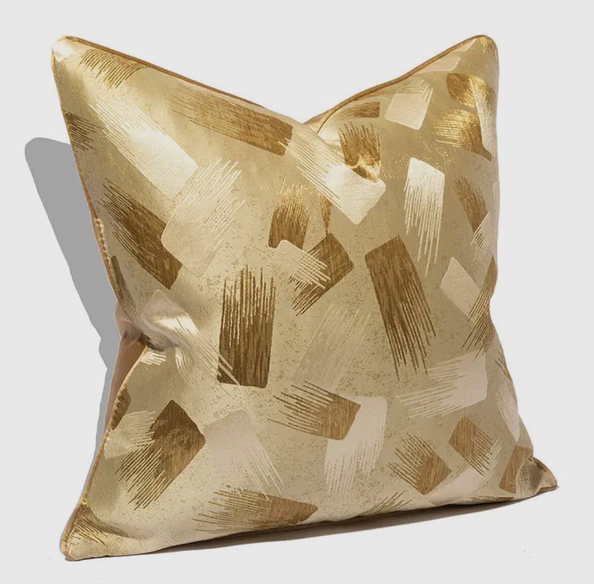 Golden Brush Accent Pillow Cover Cushions & Pillows High Class Touch - Home Decor
