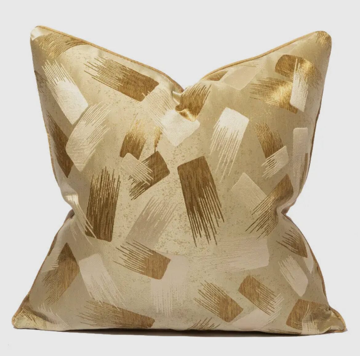 Golden Brush Accent Pillow Cover Cushions & Pillows High Class Touch - Home Decor