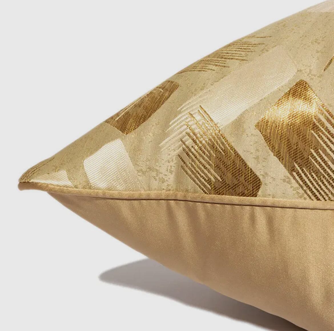 Golden Brush Accent Pillow Cover Cushions & Pillows High Class Touch - Home Decor