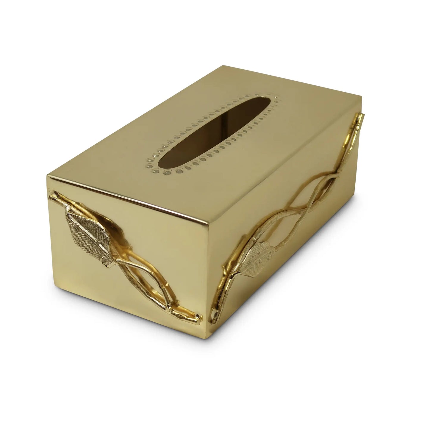 Leaf Design Tissue Box Cover Facial Tissue Holders High Class Touch - Home Decor