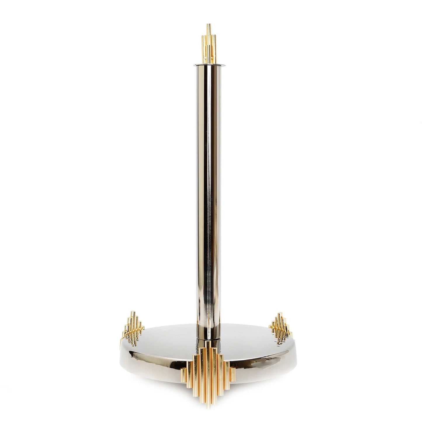 Paper Towel Holder with Gold Symmetrical Design Kitchen roll holder High Class Touch - Home Decor 