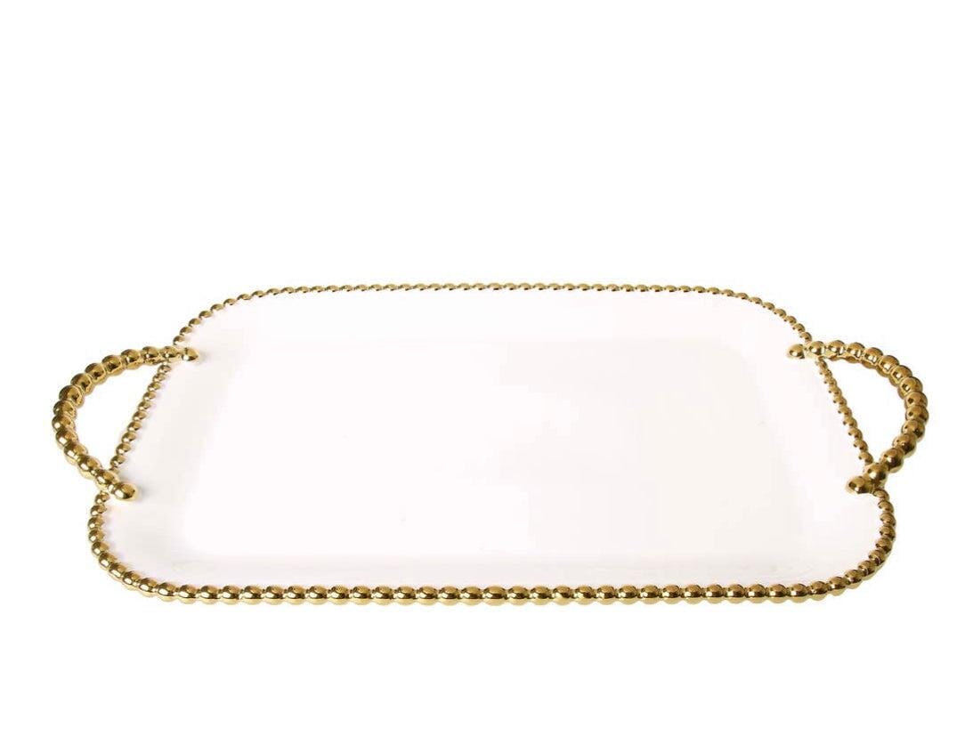 Porcelain White Tray Decorative Trays High Class Touch - Home Decor