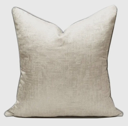Regal Silver Embellished Throw Pillows Cover Cushions & Pillows High Class Touch - Home Decor 