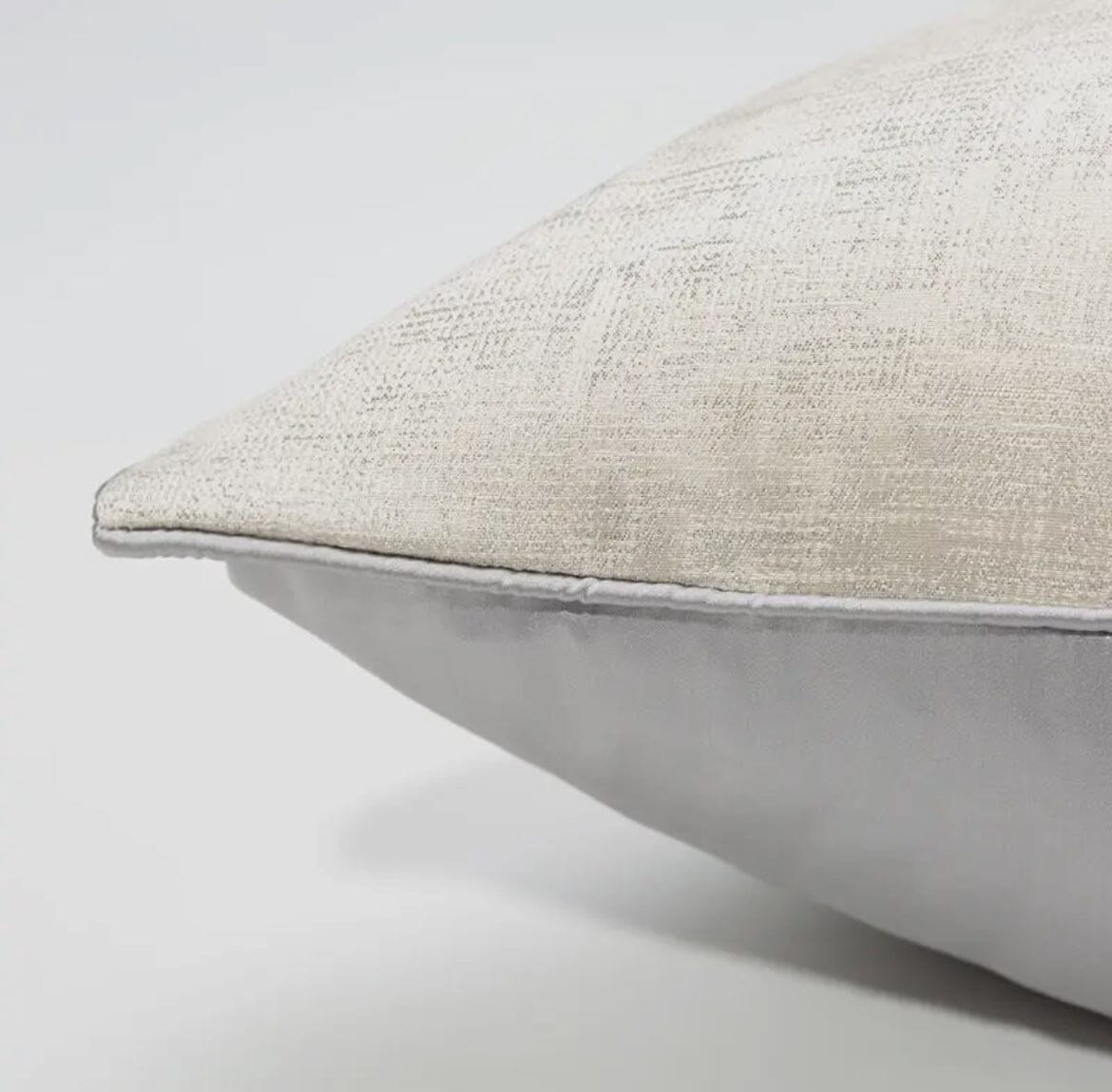 Regal Silver Embellished Throw Pillows Cover Cushions & Pillows High Class Touch - Home Decor