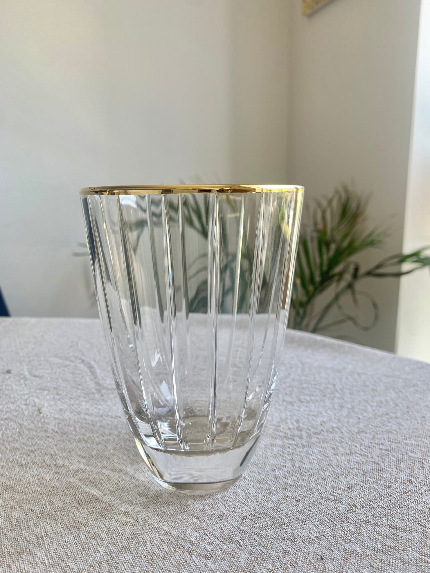 Set of 6 Tumblers with Gold Trim Tumblers High Class Touch - Home Decor 