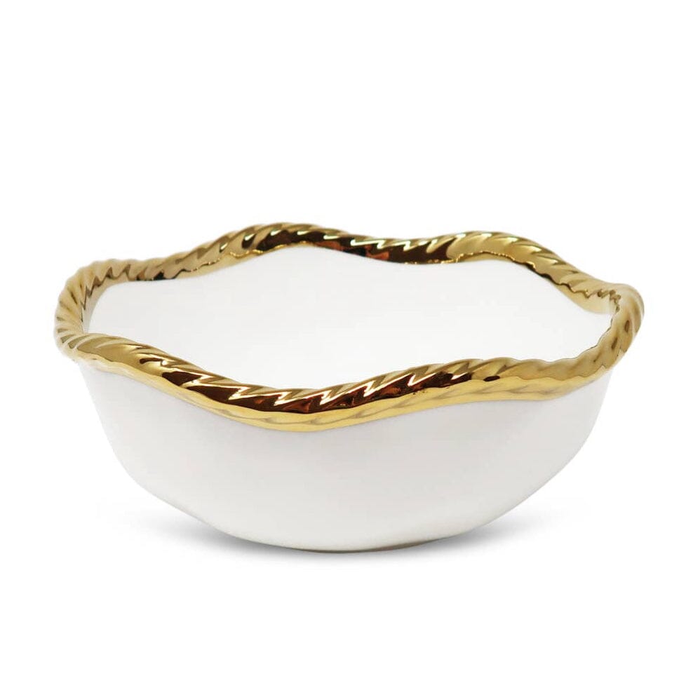 White and Gold Dinner Set New Bone China Dinnerware Sets High Class Touch - Home Decor