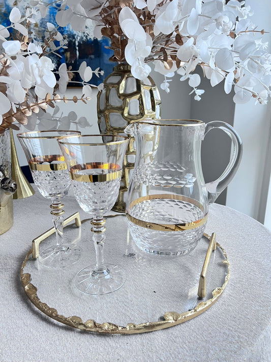 elegant home accessories glassware and trays