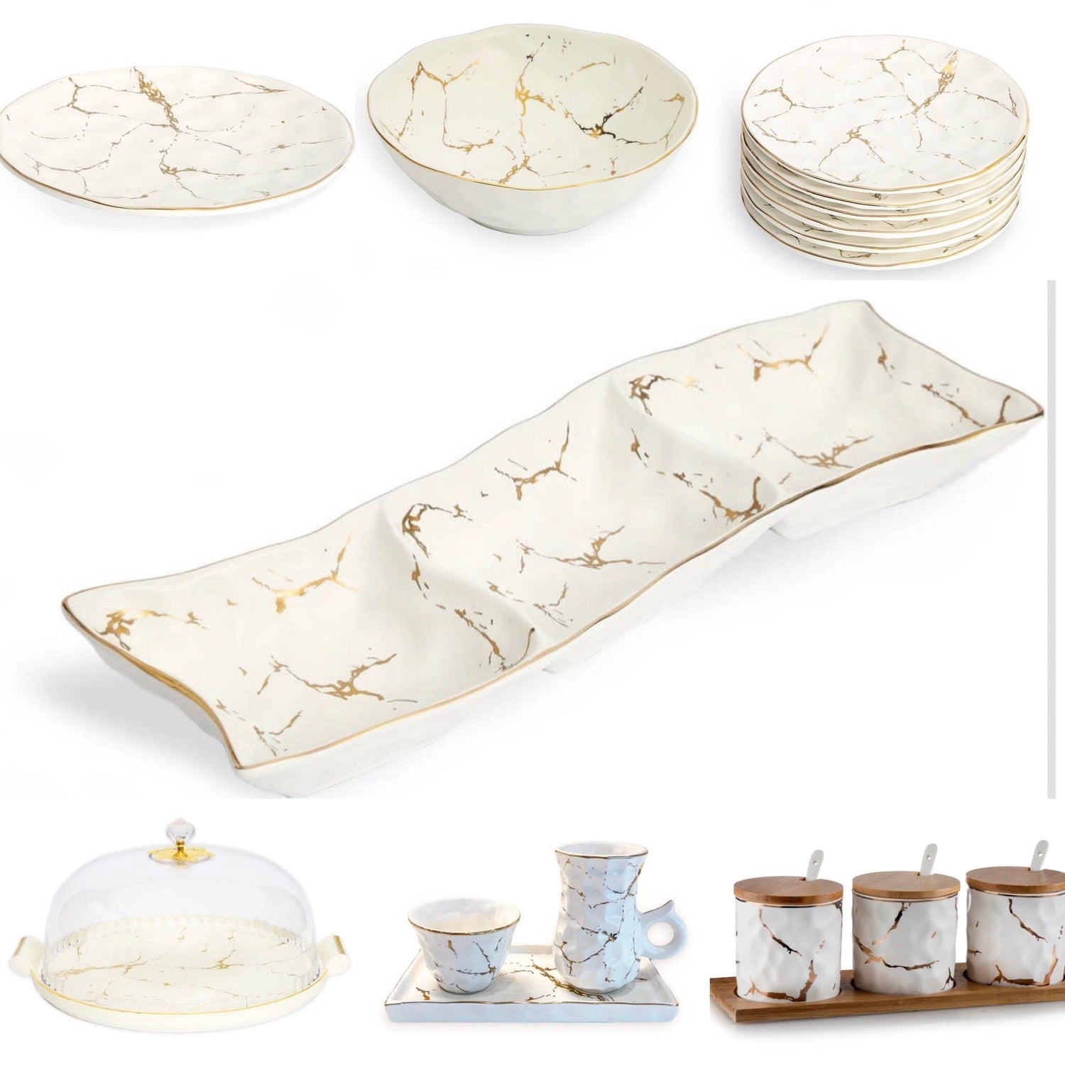 The Gold Marble Textured Collection