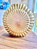 Gold Metal Vase with Embossed Design - High Class Touch